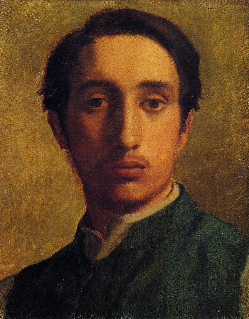 1856 Degas in a Green Jacket